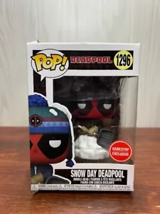 Funko Pop Marvel Deadpool Season Snow Day Deadpool # 1296 Exclusive Gamestop - Bild 1 von 7
