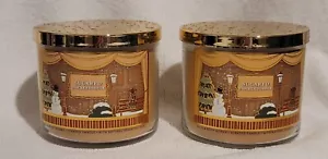 2x Bath & Body Works Sugared Snickerdoodle Velas Grandes 3 Mechas con Tapa Tono Dorado - Imagen 1 de 6