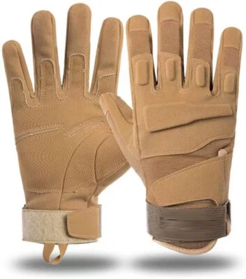 Guantes de entrenamiento táctico dedo completo resistentes al aire libre militares combate guantes de equitación Foto 1 de 4