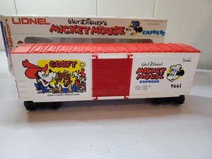 LIONEL Disney Mickey Mouse Express Goofy Hi-Cube Box Car 6-9661 Vintage  - Picture 1 of 16