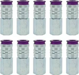 Milton 764VC ColorFit HighFlowPRO Kupplungen, V-Stil lila, Box mit 10 - Bild 1 von 3