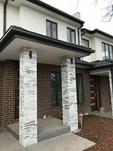 Natural Stone Rock Wall Stacked Stone Wall Cladding Cloudy Grey Quartz  Price/P  - Picture 1 of 3