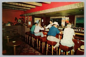 Postcard Coveys Little America Granger Wyoming Bar Cocktail Lounge Interior - Picture 1 of 2