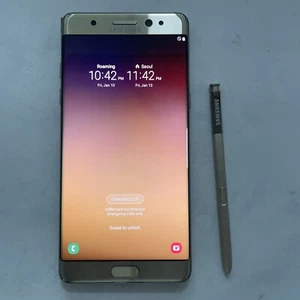 Original Used Phone For Samsung Galaxy Fe SM-N935S 64GB Korean Unlocked Gold - Picture 1 of 21