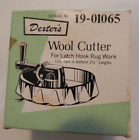 Dexter's Wool Cutter Instructions Latch Hook Rug Work 2-1/2" Lengths