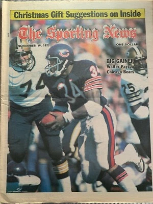 19/11/1977 The Sporting News - Walter Payton Chicago Bears, George Steinbrenner Foto 1 de 4
