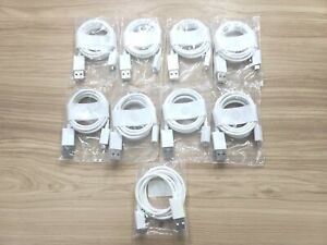 9x OEM Motorola SKN6458A Micro USB Charge/Sync Cable, Universal White (Lot518C)