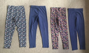 Matalan Girls Cotton Rich Leggings x 4 Pack. Size 8 Years. - Picture 1 of 11