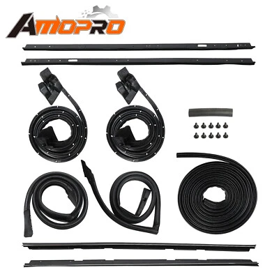 128555 9Pcs Complete Weatherstripping Kit For 83-88 Chevrolet Monte Carlo SS New - Image 1 of 4