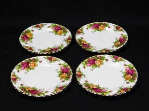 4 Royal Albert Old Country Roses 6.25" Bread Plate Set - Picture 1 of 6