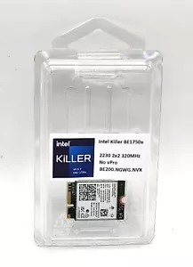 Intel Killer BE200 1750x & BT 5.4 for M.2. pcie for Intel Processors Single Pack - Picture 1 of 6