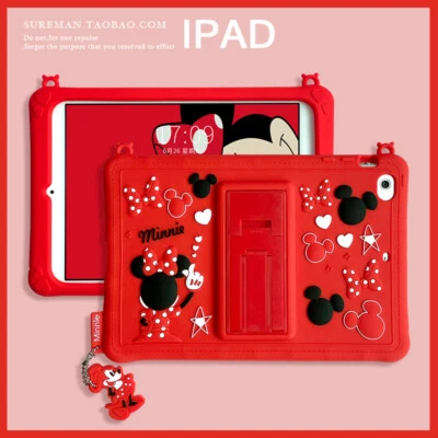 Minnie Micke Mouse Hot Silica Gel Soft Bracket TabletCase For Apple iPad mini123 - Image 1 of 4