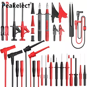 25 PIEZAS Kit de cables de prueba multímetro de silicona con sondas perforadoras de alambre reemplazables - Imagen 1 de 6