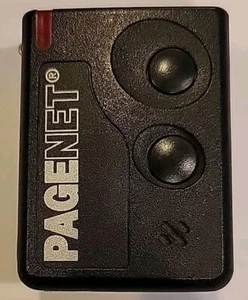 Rare PageNet Pager Beeper Black Flex Belt Clip Vintage Tested Works NEC - Zdjęcie 1 z 4