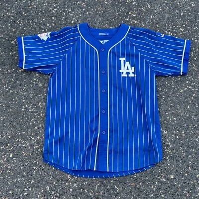 Vintage 90s MLB Los Angeles Dodgers Starter Baseball Jersey LA Pinstripe - Image 1 of 4