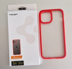spigen case for iPhone 12 Pro Max Ultra Hybrid Red ACS01620 - Picture 1 of 2