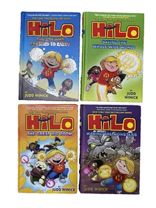 Hilo by Judd Winick Lot of 4 Hardcover Series Books 1-4 Graphic Novels - Imagen 1 de 9