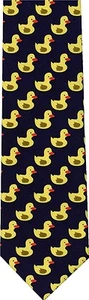 RUBBER DUCKS DARK BLUE NEW NOVELTY TIE - Picture 1 of 1