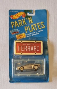 Hot Wheels Ferrari Testarossa Park n Plates 1989 *RETRO COLLECTIBLE* VGC - Picture 1 of 6