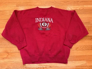 Vintage Midwest Embroidery Indiana Hoosiers Crewneck Sweatshirt sz XL 90s NCAA - Bild 1 von 4