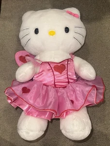 Build A Bear Workship weißes Hello Kitty mit Valentinstag Amor Kleid Fee LESEN - Bild 1 von 5