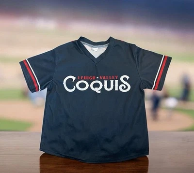 Camiseta de béisbol Lehigh Valley Iron Pigs Coquis talla juvenil pequeña Foto 1 de 4