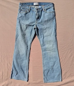 Levi Strauss Signature Junior hellblau ausgestellt unten hohe Taille Jeans - 11 - Bild 1 von 11