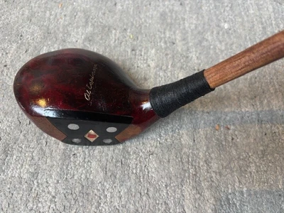 Al Espinosa Wilson large head fancy face driver hickory shaft golf club - Image 1 of 4