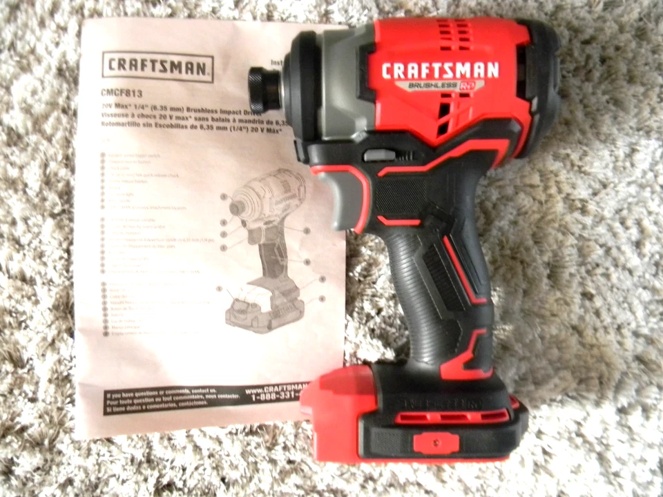 NEW Craftsman 20V MAX 20Volt 1/4" Impact Driver CMCF813B - Image 1 of 1