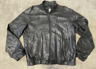 vintage michael hoban north beach Mens Black leather jacket Size 44 - Image 1 of 4