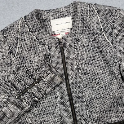 Blazer Banana Republic Mujer 2 Pequeño Italiano Boucle Tweed Traje Chaqueta Carrera Foto 1 de 4