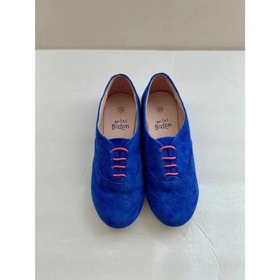 Mini Boden Suede low top sneaker Purple EU Size 32 US Youth Size 1 - Imagem 1 de 4