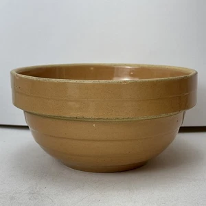 Vintage Inter-State Lumber Co Advertising 8” USA Stoneware Mixing Bowl - Picture 1 of 21