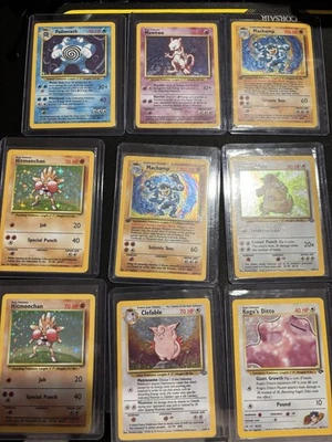 Pokémon Vintage Holo Lot HP - LP 1999 Base Set Fossil Jungle 9 Cards - Image 1 of 2