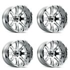 Set 4 22&quot; American Truxx Bomb 22x14 Chrome 5x5 Wheels -76mm Lifted For Jeep Rims