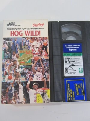 VHS - Hog Wild! The Official 1994 NCAA Championship Basketball (blockbuster tape - Image 1 of 4