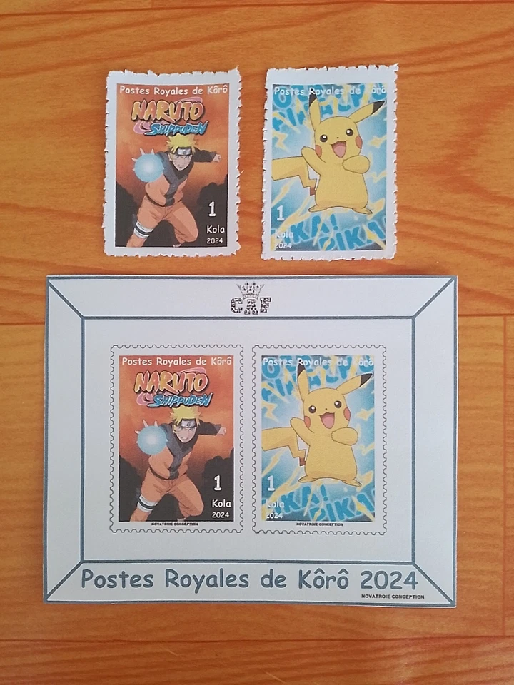 Royaume de Kôrô Naruto & Pokémon MNH Neuf Micronation 2024 - Image 1 of 1