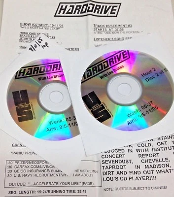 RADIO SHOW: HARDDRIVE 9/10/05 FOO FIGHTERS, METALLICA, FINCH, CHEVELLE, STP - Image 1 of 3