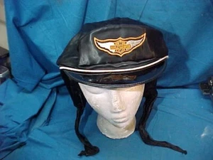 Orig 1950s HARLEY DAVIDSON Womans CAPTAIN Style HAT w PATCH - Picture 1 of 4