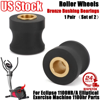 For Eclipse 1100HR/A Elliptical Exercise Machine 1100hr Parts Roller Wheels US - Image 1 of 4