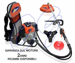 DECESPUGLIATORE A SPALLA ZAINO DA TAGLIAERBA RASAERBA A SCOPPIO 52 CC EURO 2 - Foto 1 di 1