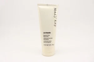 Retro 2009 Mary Kay Satin Hands Fragrance Free Hand Cream Full Size 3 oz. Sealed - Picture 1 of 4