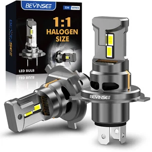 2x 70W H4 LED Headlight Globes Bulbs Super Bright High Low Beam Lamp 6000K White - Picture 1 of 10