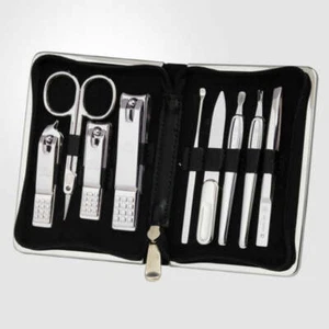 777 Tre sette tagliaunghie in argento 9 pezzi Beauty Set TS-940C Made in Korea - Foto 1 di 4