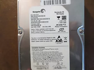 Seagate ST3750640NS 9BL148-038 FW:3.AQF AMK 750gb 3.5" Sata HDD - Picture 1 of 1