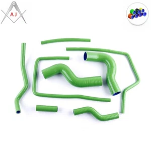 Green For Subaru 96-00 Impreza WRX STI GC8 GF8 EJ20 Silicone Radiator Hoses Kit - Picture 1 of 10
