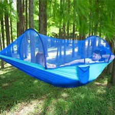 Portable Camping Double Hammock with Mosquito Net Outdoor camp-out Hanging Bed