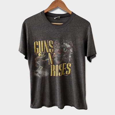 1987 Guns N Roses Vintage Tour Band Rock Tee Shirt 80s 1980s - Image 1 of 4