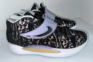 Nike KD Durant 14 Black White Athletic Basketball Shoes CW3935-001 Mens US 9 - Picture 1 of 8