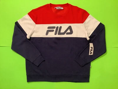 Camiseta manga larga FILA para hombre talla 2XL azul con blanco, rojo Foto 1 de 4